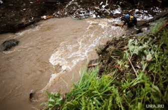 Нижние Серги потоп новый наводнение река Заставка вышла из берегов